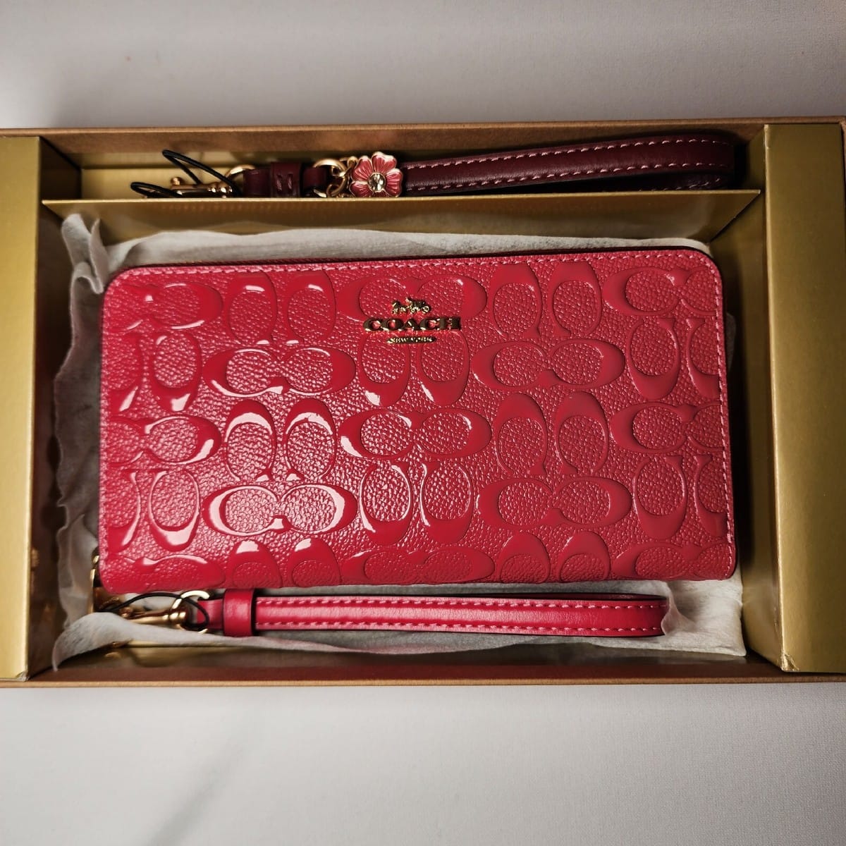 RED COACH BAG
